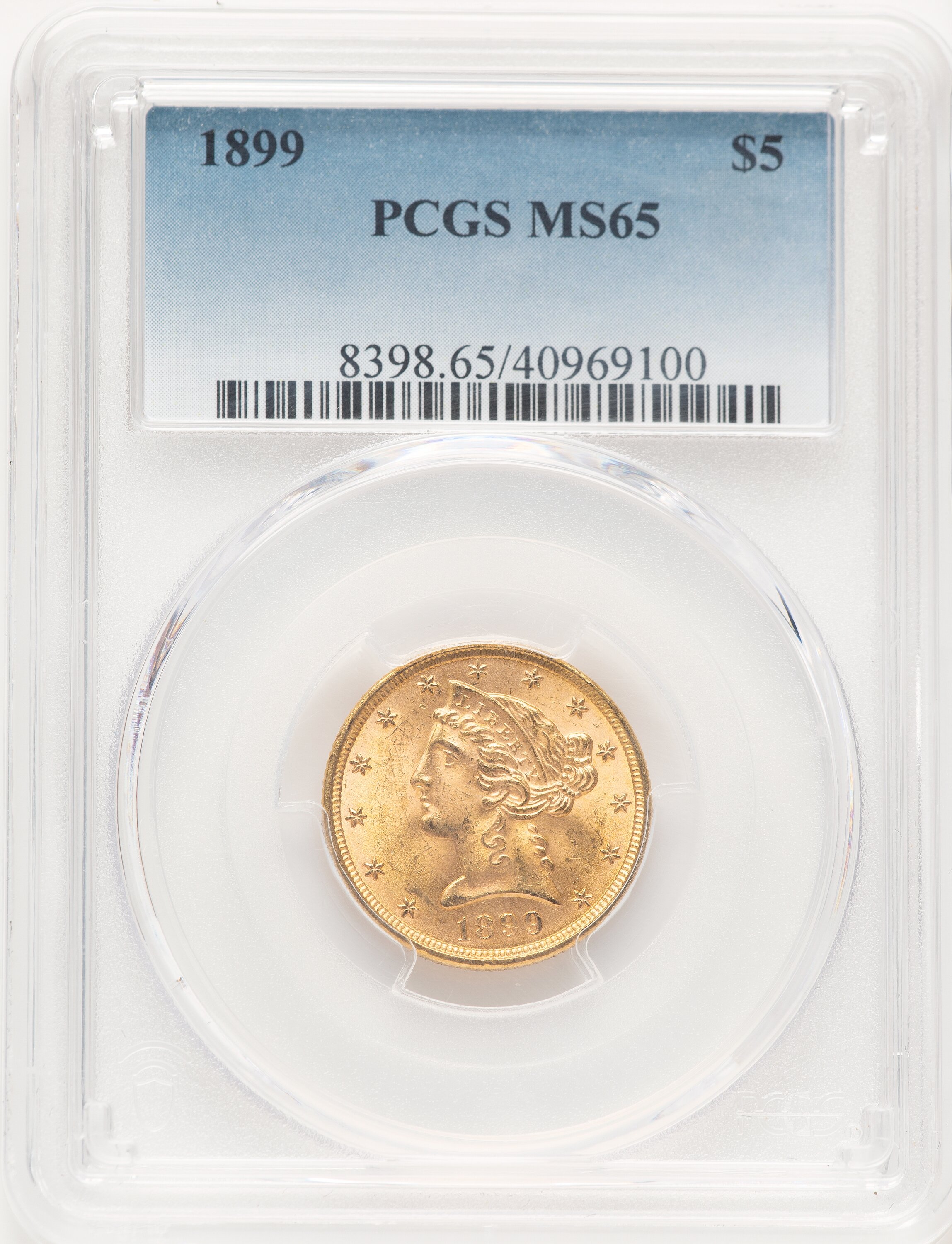 1899 $5 65 PCGS