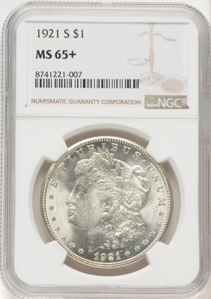 1921-S S$1 NGC Plus 65 NGC