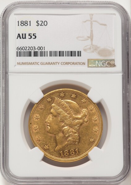 1881 $20 55 NGC
