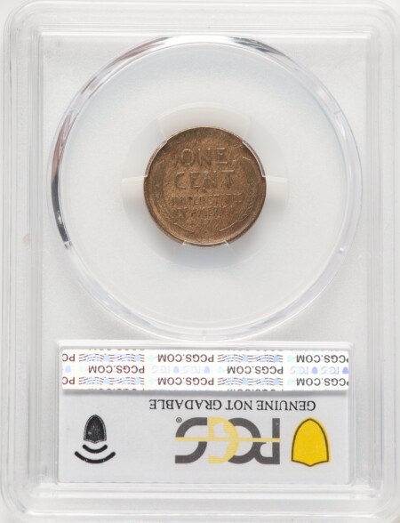 1909-S 1C VDB, BN Genuine PCGS Secure 50 Genuine PCGS