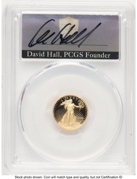 2023-W Proof Gold Eagle 1/10 oz AR David Hall 70 PCGS