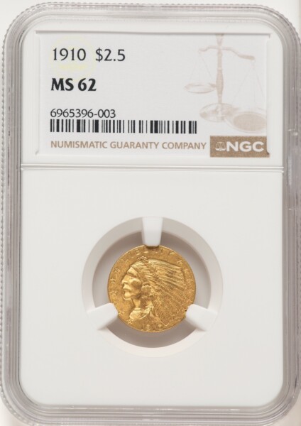 1910 $2 1/2 62 NGC