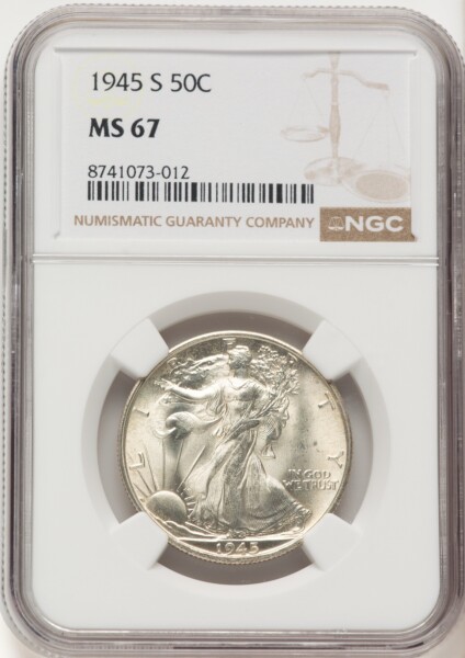 1945-S 50C 67 NGC