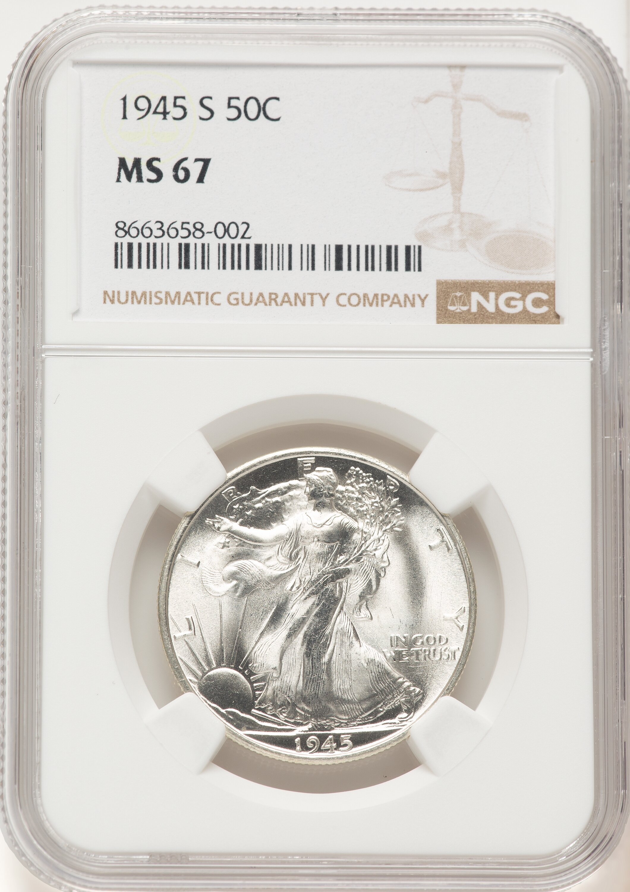 1945-S 50C 67 NGC