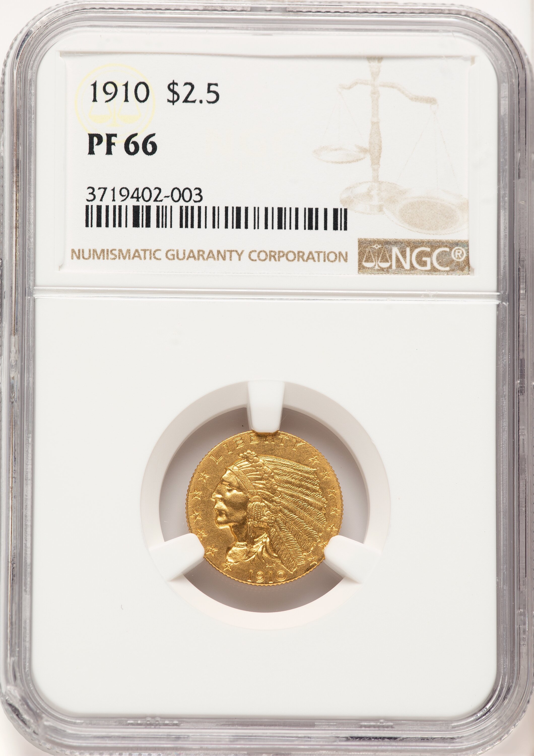 1910 $2 1/2 66 NGC