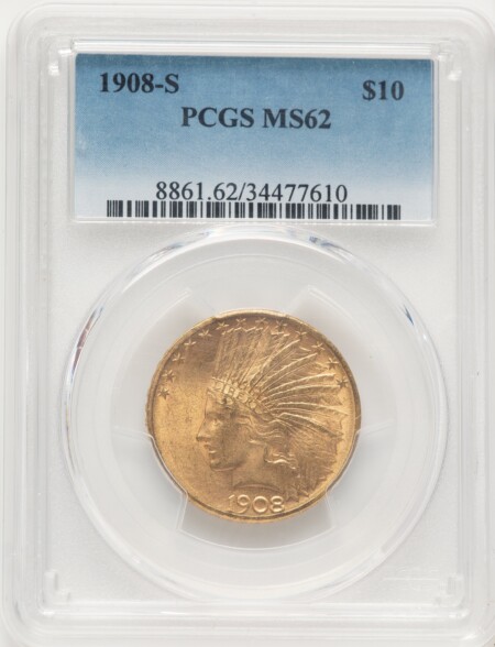 1908-S $10 62 PCGS