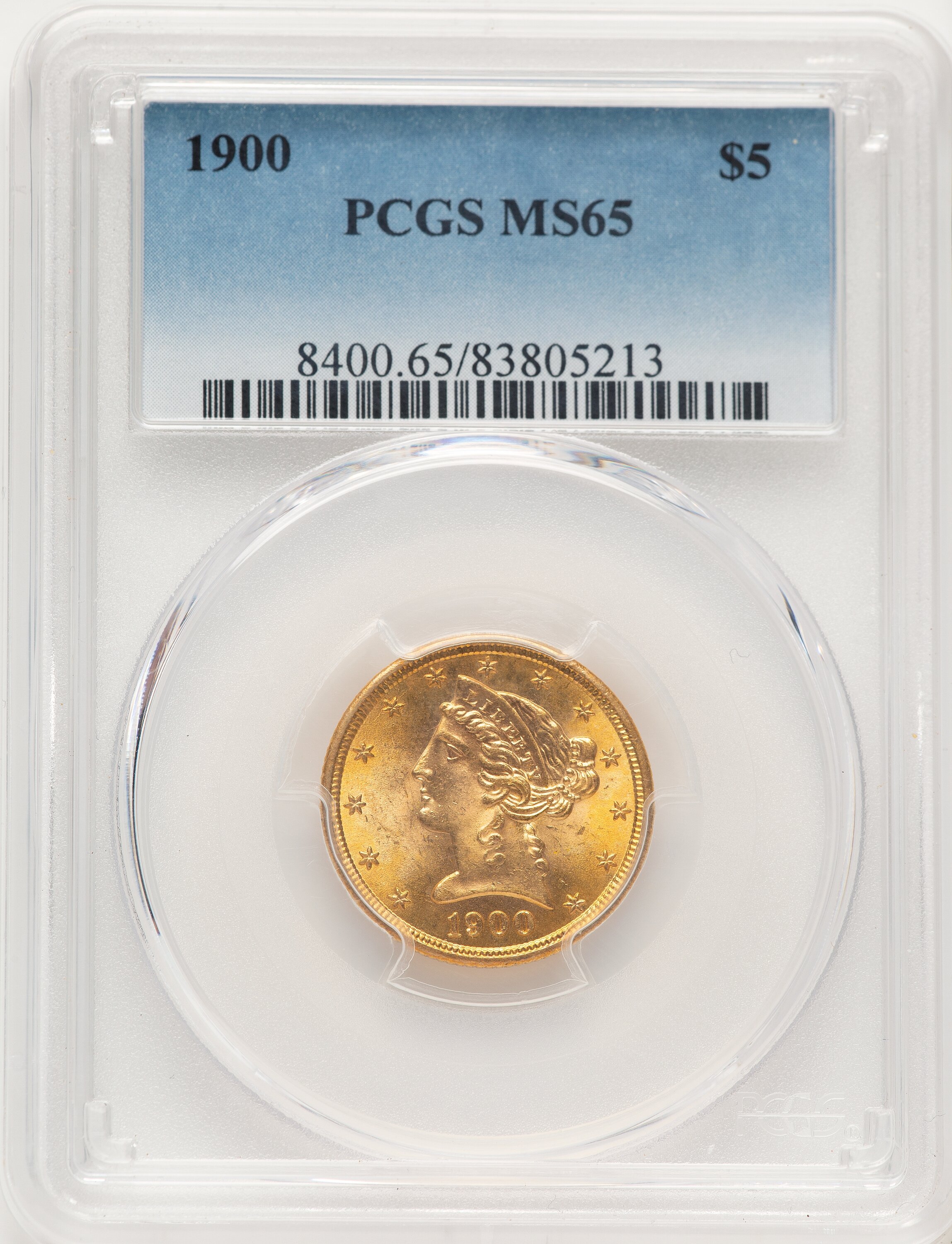 1900 $5 65 PCGS
