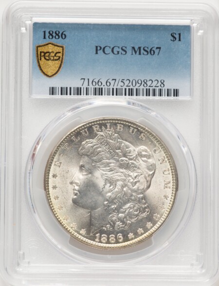 1886 S$1 PCGS Secure 67 PCGS
