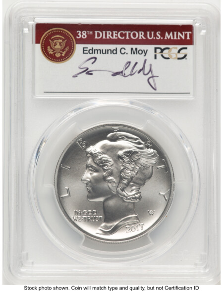 2017 Palladium Eagle 1 oz, MS FS Ed Moy 70 PCGS