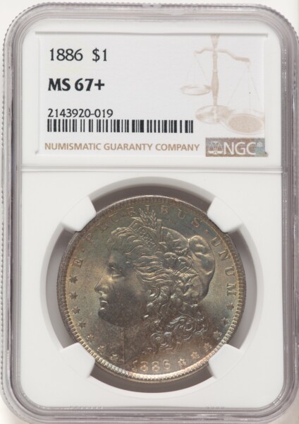 1886 S$1 NGC Plus 67 NGC