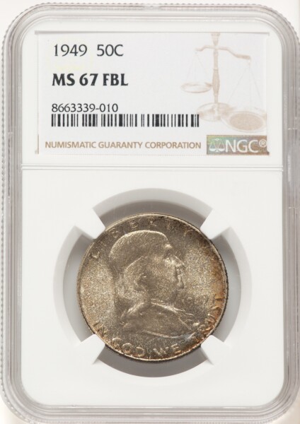 1949 50C, MS,  FL 67 NGC