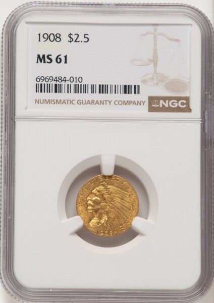 1908 $2 1/2 61 NGC