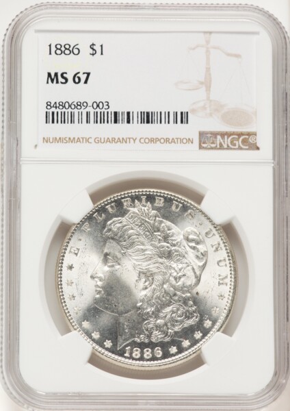 1886 S$1 67 NGC