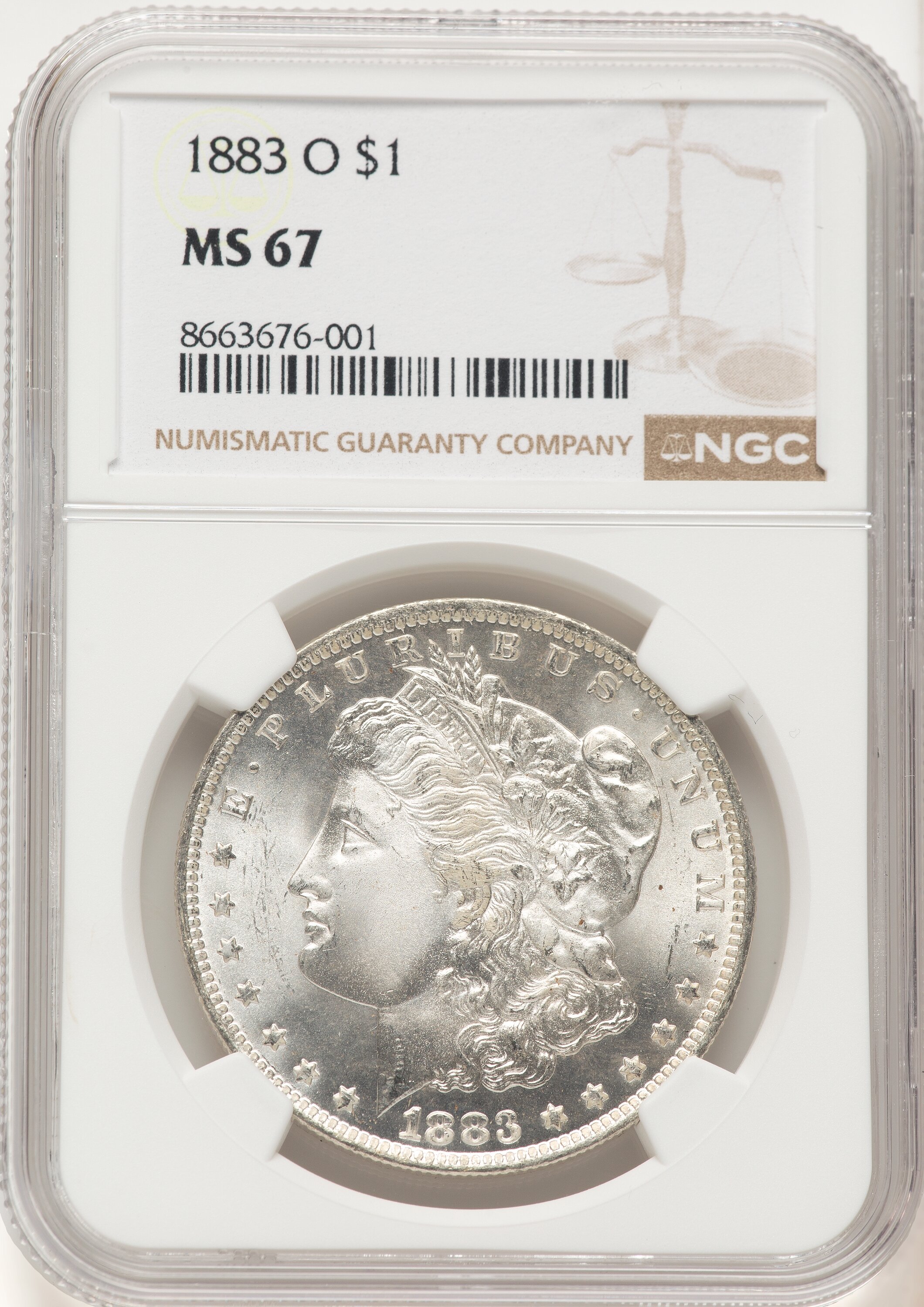 1883-O S$1 67 NGC