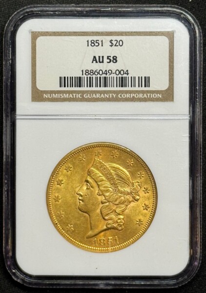 1851 $20 58 NGC