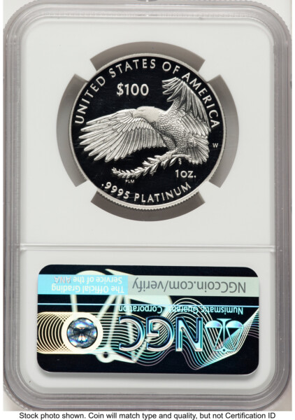 2022-W Proof Platinum Eagle 1 oz Ed Moy 70 NGC