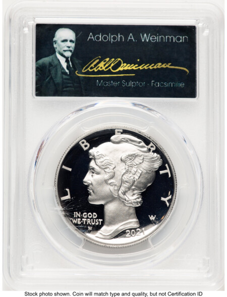 2021-W Palladium Eagle 1 oz, PR FS Adolph Weinman 70 PCGS