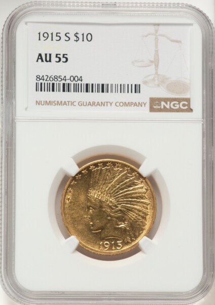 1915-S $10 55 NGC