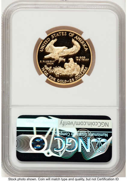 2015-W Proof Gold Eagle 1/2 oz Ed Moy 70 NGC