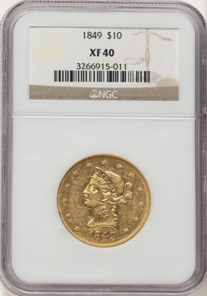 1849 $10 40 NGC