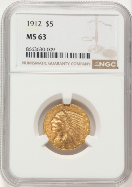 1912 $5 63 NGC