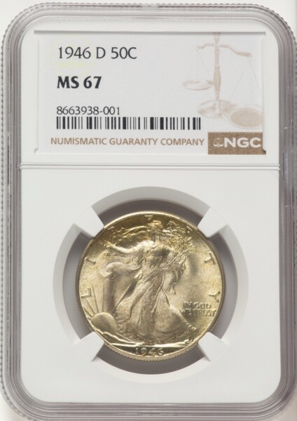 1946-D 50C 67 NGC