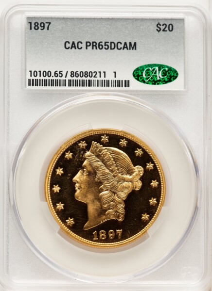 1897 $20, DC CACG Secure 65 CACG