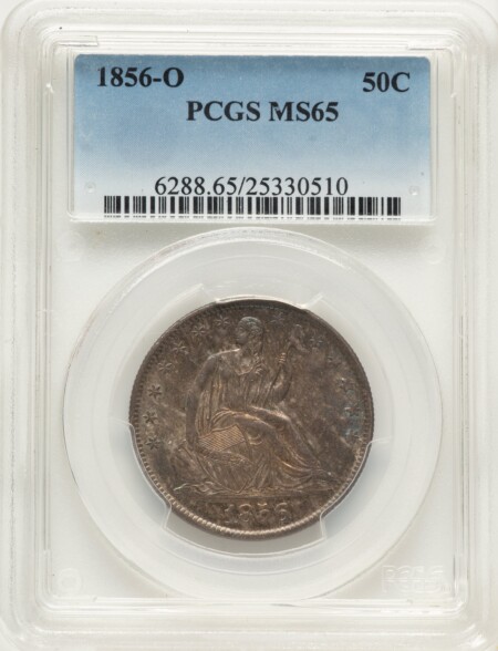 1856-O 50C, MS 65 PCGS