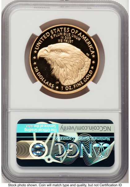 2023-W Proof Gold Eagle 1 oz Ed Moy 70 NGC
