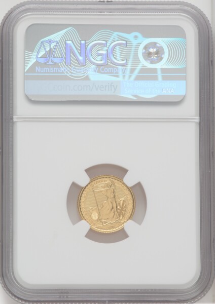 2023 G.B. G10 BRITANNIA-QE II OBVERSE 7TH TO LAST COIN STRUCK 70 NGC