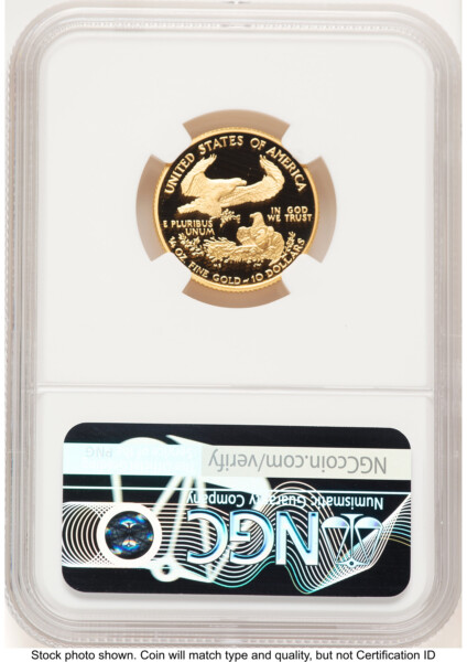 2000-W Proof Gold Eagle 1/4 oz Brown Label 70 NGC