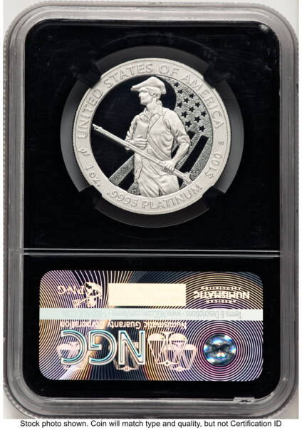 2012-W Proof Platinum Eagle 1 oz Black Label Blk Core 70 NGC