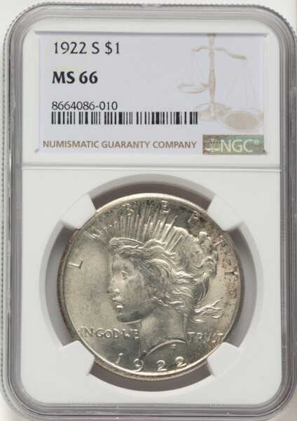 1922-S S$1 66 NGC