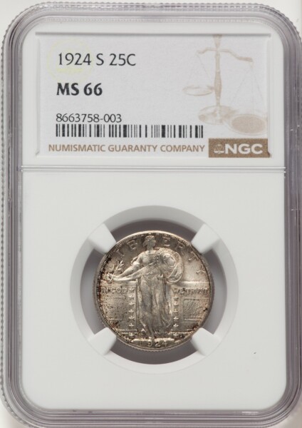 1924-S 25C 66 NGC