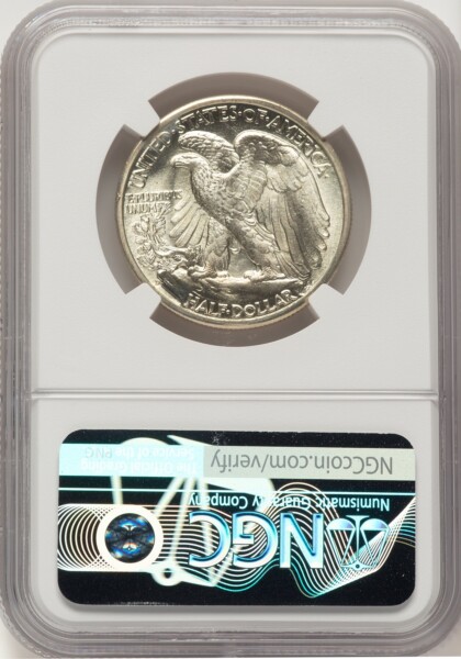 1944-D 50C, MS 67 NGC