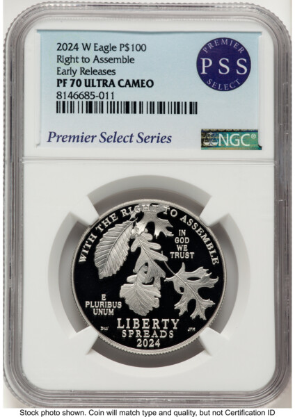 2024-W Proof Platinum Eagle 1 oz ER Premier Select Series 70 NGC