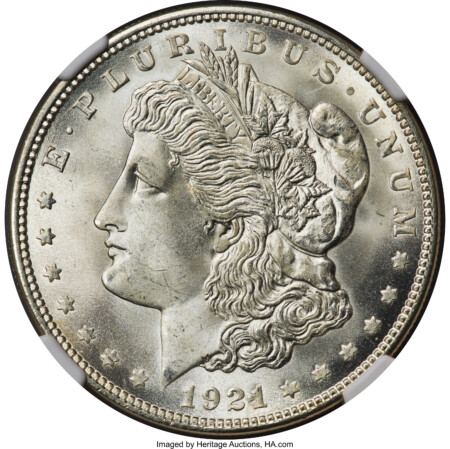 1921 S$1 Morgan, MS 67 NGC
