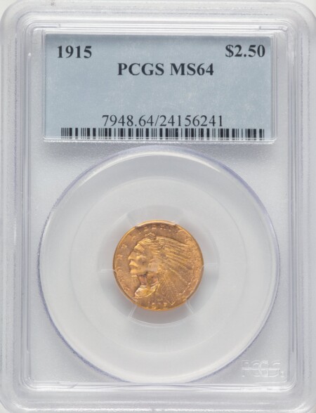 1915 $2 1/2 64 PCGS