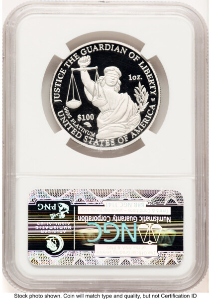 2010-W Proof Platinum Eagle 1 oz Brown Label 70 NGC