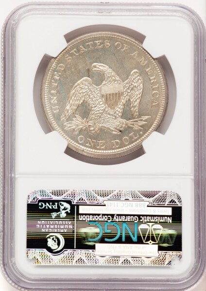 1857 $1, PL 65 NGC