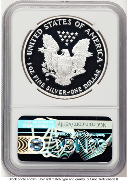 2007-W Proof Silver Eagle 1 oz Thomas Uram 70 NGC