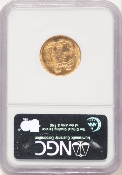 1878 $3 65 NGC