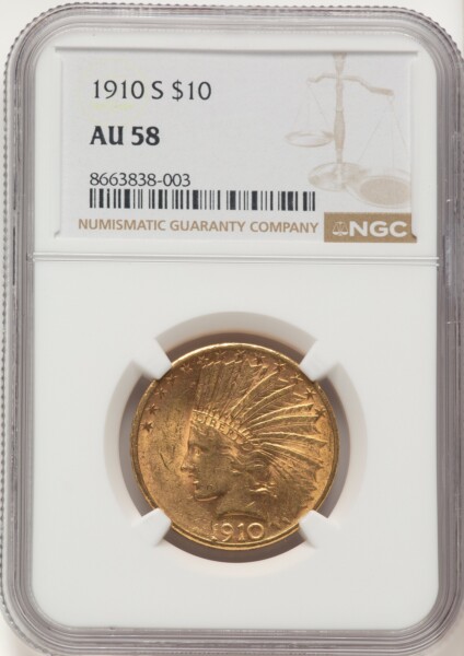 1910-S $10 58 NGC