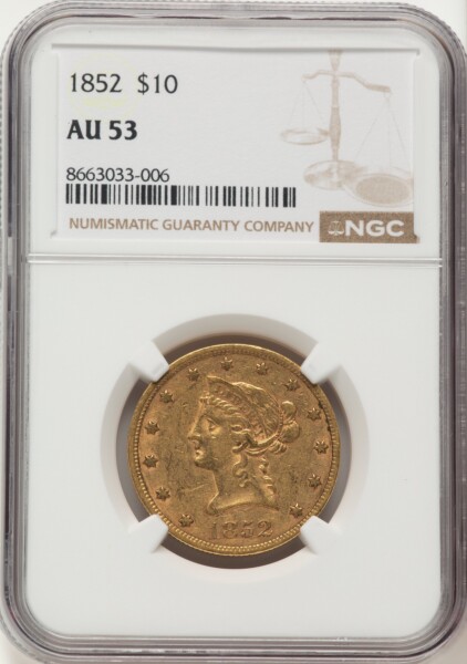 1852 $10 53 NGC