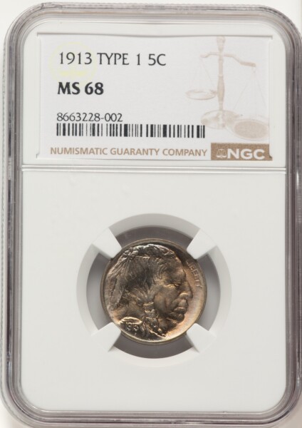 1913 Type One 5C, MS 68 NGC