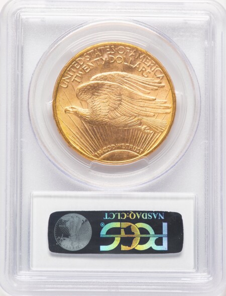 1910-D $20 CAC Blue Gradient 64 PCGS