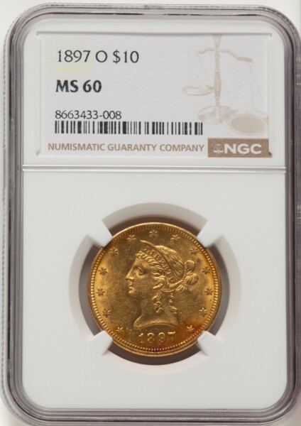 1897-O $10 60 NGC