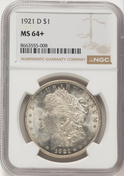 1921-D S$1 NGC Plus 64 NGC