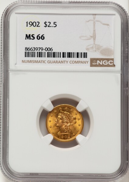 1902 $2 1/2 66 NGC