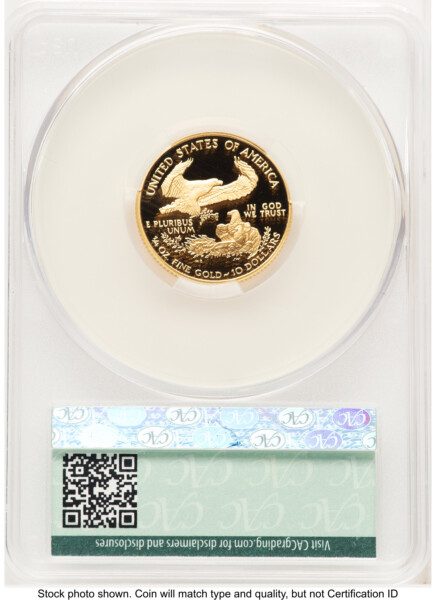 2004-W Proof Gold Eagle 1/4 oz Non Designation 70 CACG